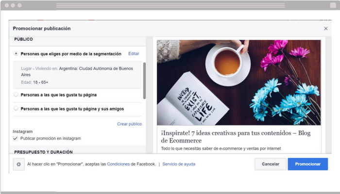 Botón Promocionar 2